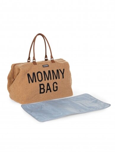 Didelė mamos rankinė - krepšys MOMMY BAG, Teddy Beige, Childhome 3