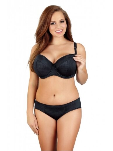 Plus size nursing bra by Lupoline (black)