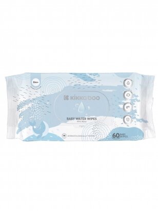 Pure Water Wipes 60 pcs, Kikkaboo