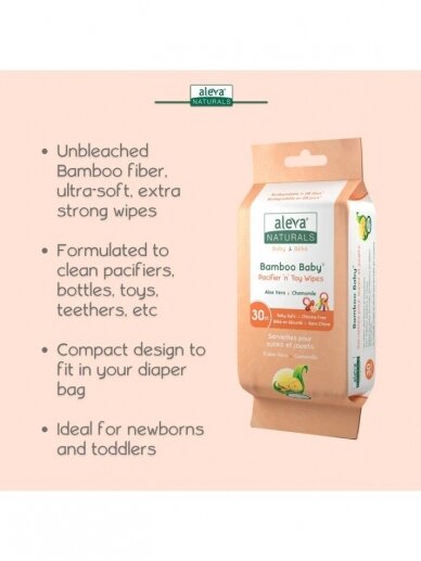 Bamboo Baby Pacifier & Toy Wipes 5