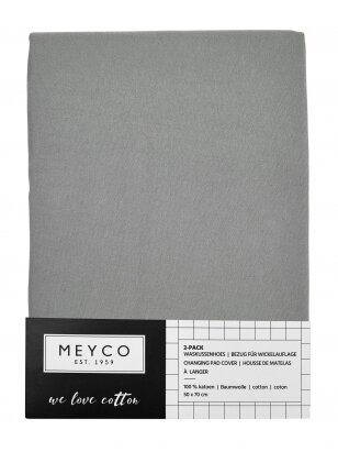 Vystymo lentos užvalkalas Jersey Grey 2 vnt. 50x70, Meyco