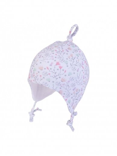 TuTu double hat for baby (white/purple)