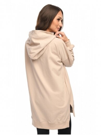 Hoodie for pregnant women "Aurellia" Beige by Mija 1