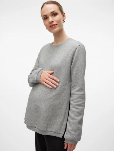 Maternity Jumper MLKATHRIN, Mama;licious (Grey) 4