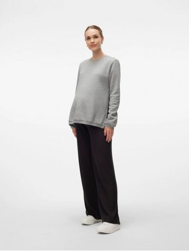 Maternity Jumper MLKATHRIN, Mama;licious (Grey) 2