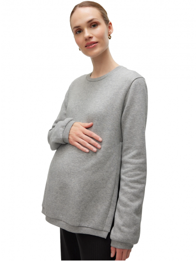 Maternity Jumper MLKATHRIN, Mama;licious (Grey)