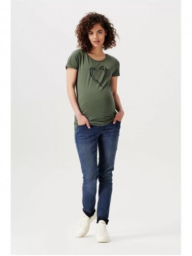 Maternity jeans Austin over the belly Skinny, Blue Denim, Supermom 3