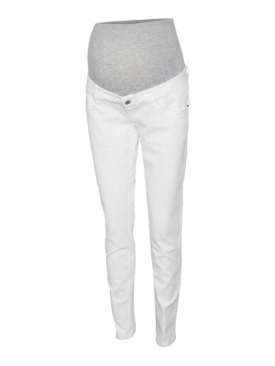 Slim fit maternity jeans by Mama;licious  (white)