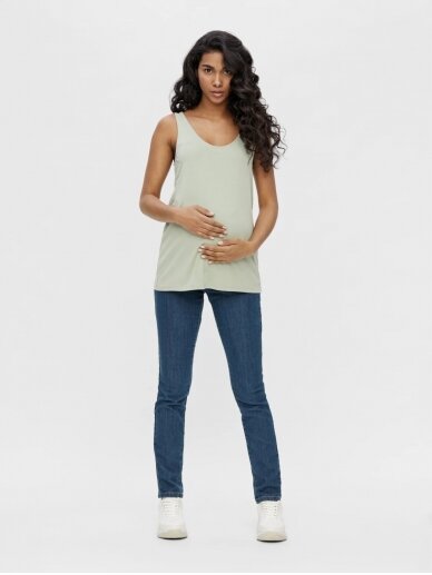 Mlsavanna slim fit maternity jeans by Mama;licious (blue) 1