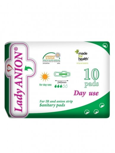 Dieniniai paketai, Day use, 10 vnt. Lady Anion