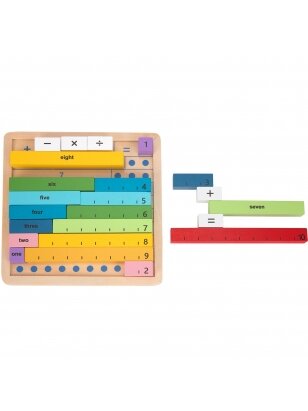 Tooky žaislas medinis matematikos lenta mokymosi skaičiavimo abacus