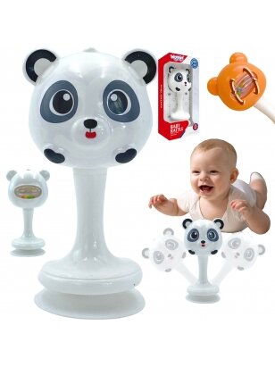 WOOPIE BABY Rattle White and Black Panda 0m+