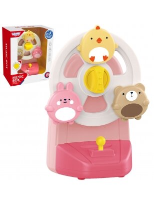 WOOPIE BABY Music Box Carousel Animals Mokomasis muzikinis žaislas