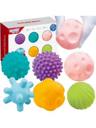 WOOPIE BABY Sensory Squeeze Blocks 6 vnt.