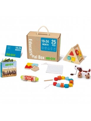 TOOKY TOY Box XXL Montessori edukacinė 6in1 sensorinė dėžutė 19-24 mėn.