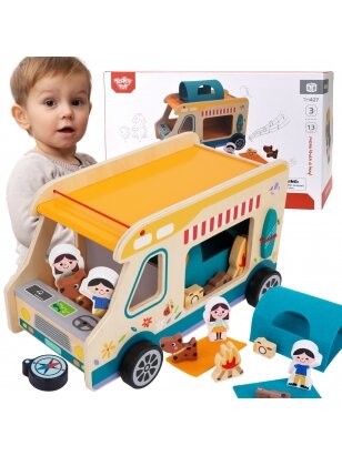 Tooky Toy Wooden Camper Characters Campin