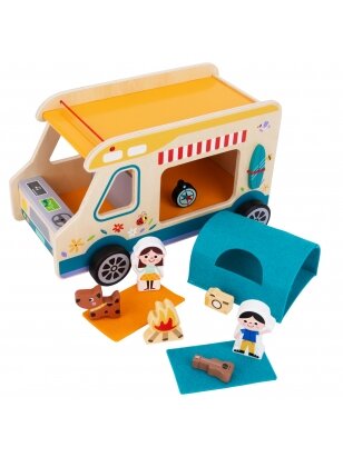 Tooky Toy Wooden Camper Characters Campin