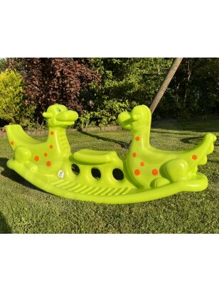 WOOPIE kelių vietų Dino Rocker Balance Swing Green