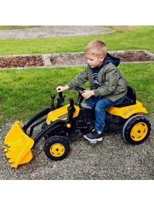 WOOPIE pedalinis traktorius Farmer MaxTrac klasikinis kaušinis buldozeris