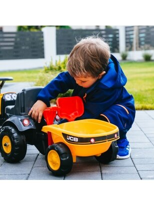 FALK Orange JCB traktorius su priekaba nuo 1 metų