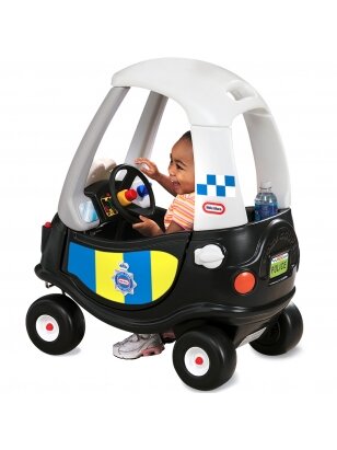 Little Tikes važiuoja policijos patruliniu automobiliu, jaukiu kupė policijos automobiliu