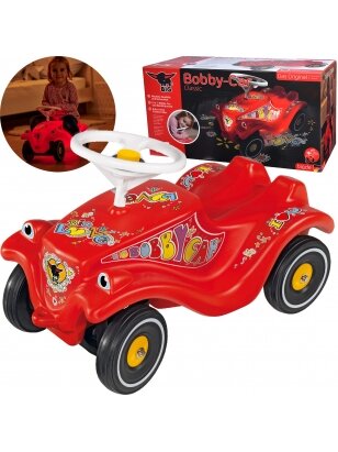 BIG Bobby Car Classic Ride-On su šviečiančiu garsiniu signalu