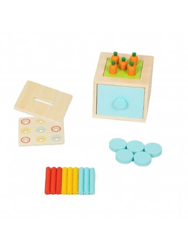 TOOKY TOY Box XXL Box Montessori lavinantis 7in1 sensorinis 16-18 mėn. 8