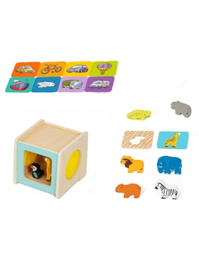 TOOKY TOY Box XXL Box Montessori lavinantis 7in1 sensorinis 31-36 mėn. 5