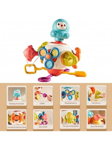 WOOPIE BABY Montessori sensorinis kubas 8in1 4