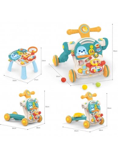 WOOPIE BABY stumdukas Ride On 4in1 3