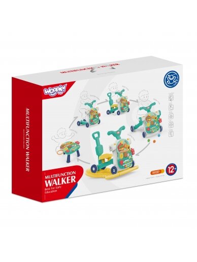 WOOPIE BABY Walker 5in1 daugiafunkcinis mėlynas 1+ 2