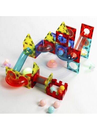 WOOPIE Magnetic Blocks Ball Track Light 75 vnt. 10