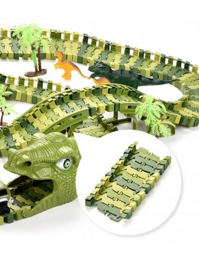 WOOPIE XXL Car Track Dinosaurs 240 vnt. 1