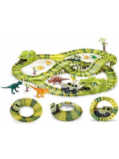 WOOPIE XXL Car Track Dinosaurs 240 vnt. 6