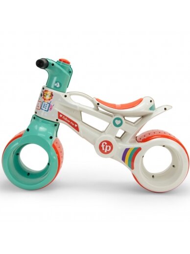 INJUSA Ride On Balance Bike Fisher Price platūs ratai 2