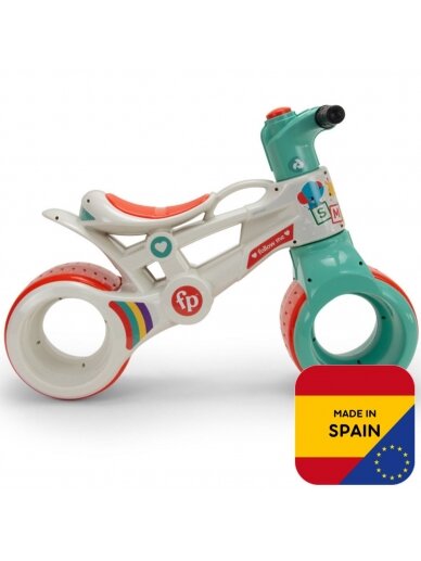 INJUSA Ride On Balance Bike Fisher Price platūs ratai 6