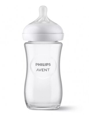 Stiklinis buteliukas Philips Avent Responsive Natural 240ml SCY933/01