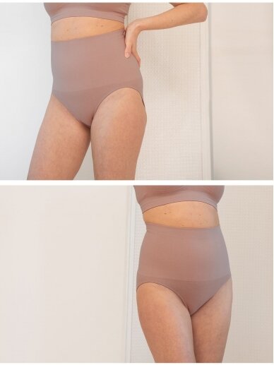 Twin Pack Post Maternity Shaping Briefs – Cappuccino 3