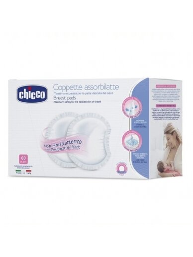 CHICCO įklotai į liemenėlę 60 vnt, 000617730t*00000 3