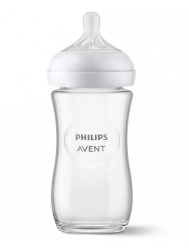 Stiklinis buteliukas Philips Avent Responsive Natural 240ml SCY933/01 1