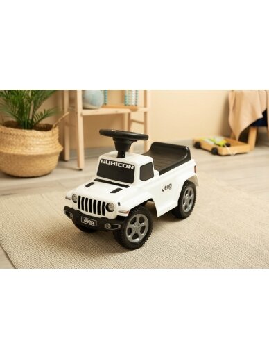 Paspiriamoji mašinėlė Toyz Jeep Rubicon White 12