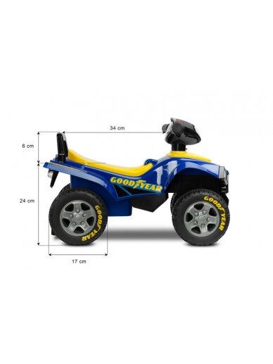 Paspiriamoji mašinėlė Toyz Quad Rid Goodyear Blue 15