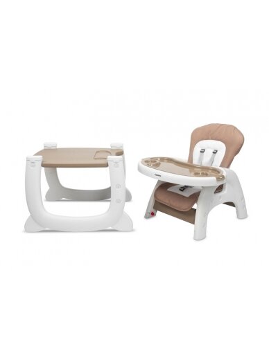 Maitinimo kėdute CARETERO Homee 2in1 Brown 1