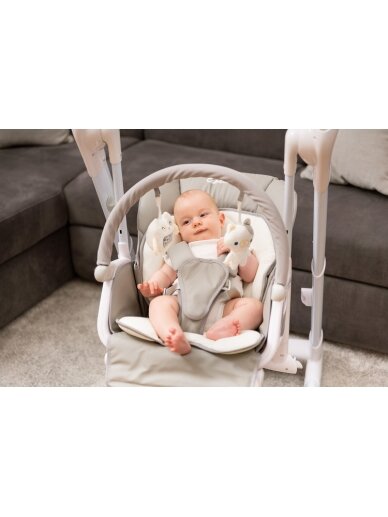 Maitinimo kėdutė - sūpynės CARETERO Indigo Black Grey 29