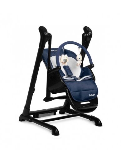 Maitinimo kėdutė - sūpynės CARETERO Indigo Black Navy 2