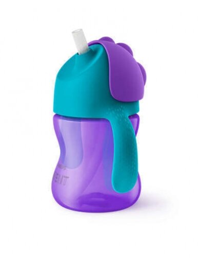 PHILIPS AVENT puodelis su šiaudeliu, 9 mėn+, 200 ml. 1