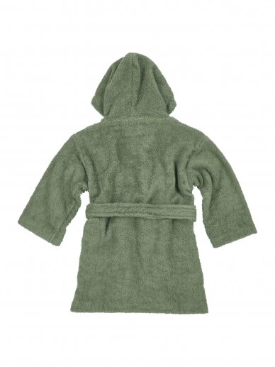 Terry bathrobe for children, Meyco Baby, (Forest green) 2