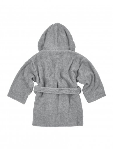 Terry bathrobe for children, Meyco Baby, (Grey) 1