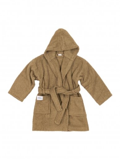Terry bathrobe for children, Meyco Baby, (Toffe)