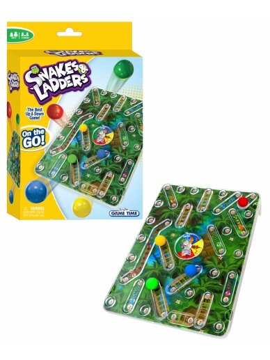 FUNVILLE GAMES žaidimas Snakes & Ladders 3D, kelioninė versija, 61145